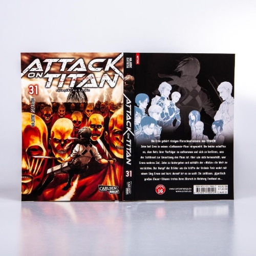 Buchcover und Innenansicht für das Buch: Shingeki no Kyojin