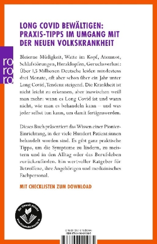 Buchcover und Innenansicht für das Buch: The Long Covid Self-Help Guide