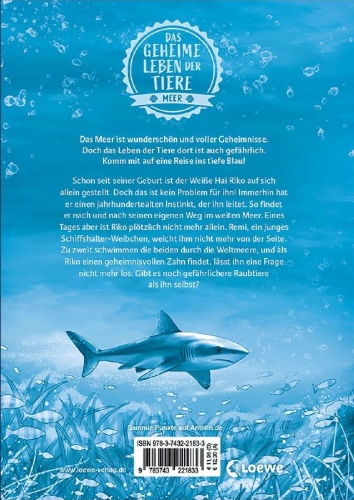 Buchcover und Innenansicht für das Buch: Das geheime Leben der Tiere (Meer) - Die Bestimmung der Haie