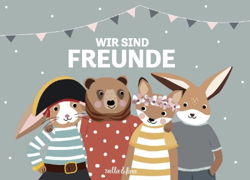 Buchcover und Innenansicht für das Buch: Wir sind Freunde