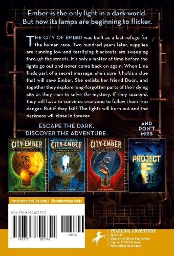 Buchcover und Innenansicht für das Buch: The City of Ember