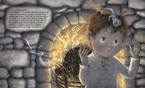 Buchcover und Innenansicht für das Buch: The Secret Dragon