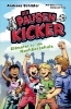 Buchcover und Innenansicht für das Buch: Die Pausenkicker - Elfmeter für die Nachbarschule