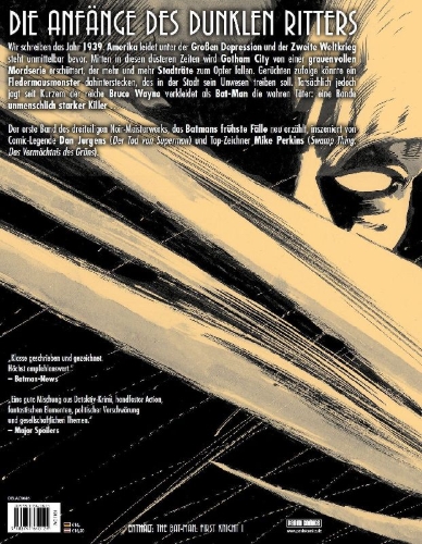 Buchcover und Innenansicht für das Buch: The Bat-Man: First Knight #1