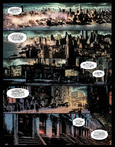 Buchcover und Innenansicht für das Buch: The Bat-Man: First Knight #1