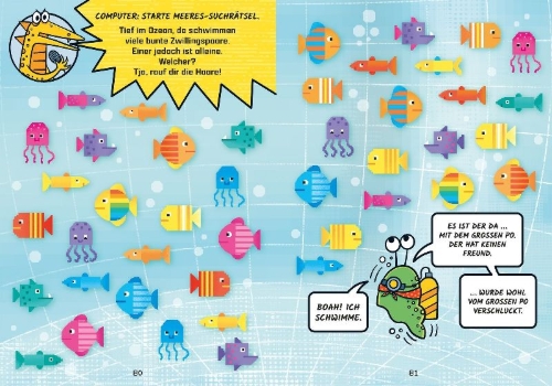 Buchcover und Innenansicht für das Buch: Puzzle Slug: And The Intergalactic Poop Robbery