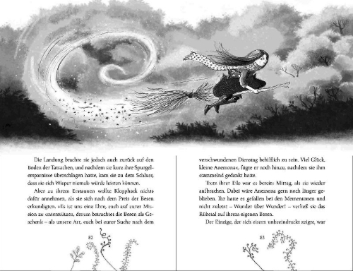 Buchcover und Innenansicht für das Buch: Starfell - Willow Moss and the Lost Day