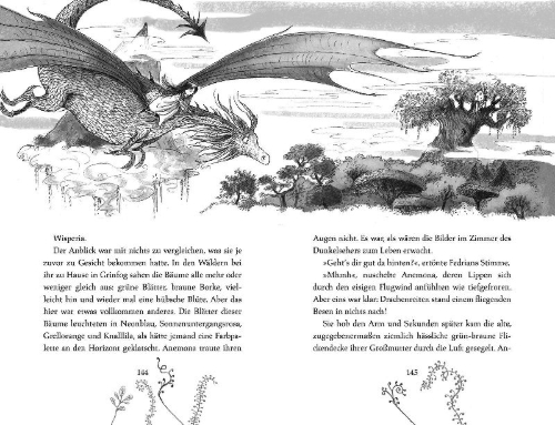 Buchcover und Innenansicht für das Buch: Starfell - Willow Moss and the Lost Day