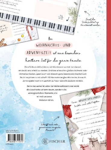 Buchcover und Innenansicht für das Buch: 101 Marmeladenglas-Momente zur Weihnachtszeit