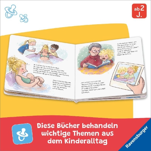 Buchcover und Innenansicht für das Buch: Willkommen, kleines Baby