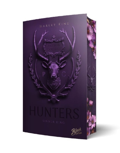 Buchcover und Innenansicht für das Buch: Hunters: Sinner King | Aufwendig gestaltete Ausgabe mit Farbschnitt - das integrierte Page Overlay ist limitiert nur in der ersten Auflage enthalten