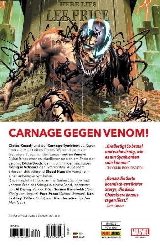 Buchcover und Innenansicht für das Buch: Venom (2021) #31-#34, Carnage (2024) #5-#8
