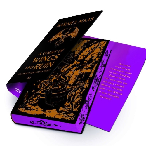 Buchcover und Innenansicht für das Buch: A Court of Wings and Ruin