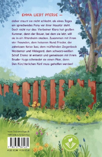 Buchcover und Innenansicht für das Buch: Emma und die Fürchterlichen Fünf