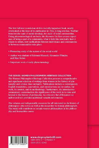 Buchcover und Innenansicht für das Buch: Toward an Ontology of Social Communities