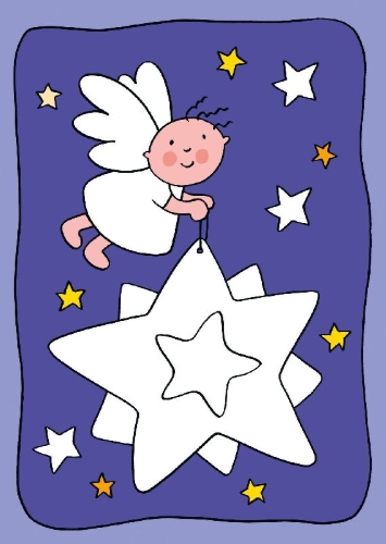 Buchcover und Innenansicht für das Buch: Mein erstes Weihnachts-Malbuch