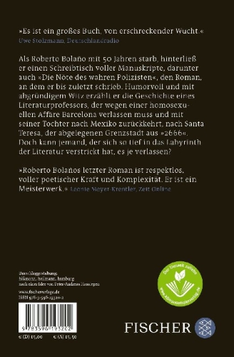 Buchcover und Innenansicht für das Buch: Los sinsabores del verdadero policía
