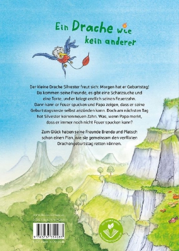 Buchcover und Innenansicht für das Buch: Silvester von der Löffelzacke - Verflixt und Drachenzahn