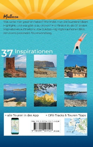 Buchcover und Innenansicht für das Buch: KOMPASS Inspiration Mallorca