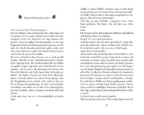 Buchcover und Innenansicht für das Buch: Days of Blood and Starlight