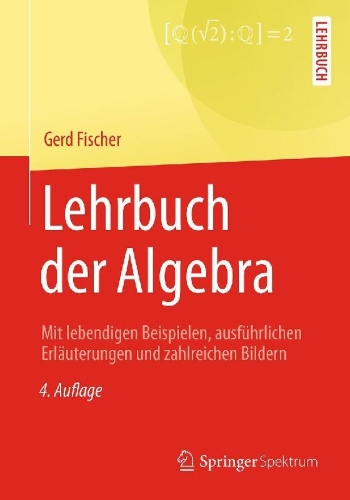 Buchcover und Innenansicht für das Buch: Lehrbuch der Algebra