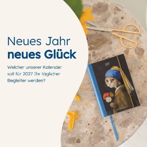 Buchcover und Innenansicht für das Buch: Terminplaner 2027 Nimm dir Zeit
