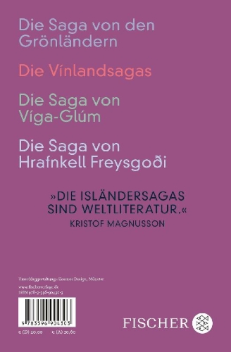 Buchcover und Innenansicht für das Buch: Íslendingasögur