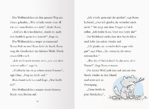 Buchcover und Innenansicht für das Buch: Big Sky Mountain - The Forest Wolves
