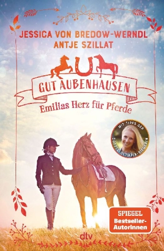 Buchcover und Innenansicht für das Buch: Gut Aubenhausen - Emilias Herz für Pferde
