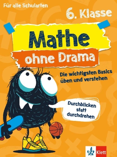 Buchcover und Innenansicht für das Buch: Mathe ohne Drama 6. Klasse