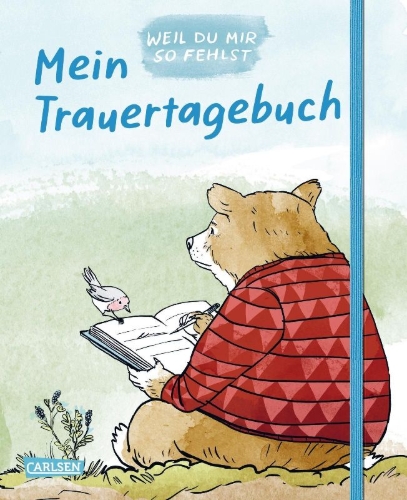 Buchcover und Innenansicht für das Buch: Mein Trauertagebuch - Weil du mir so fehlst