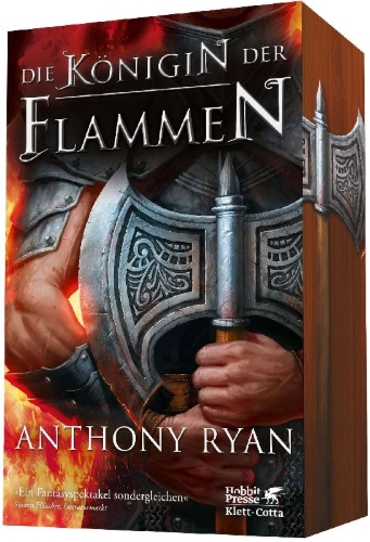 Buchcover und Innenansicht für das Buch: Queen of Fire