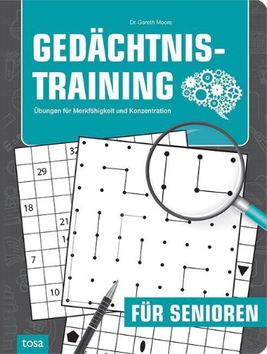 Buchcover und Innenansicht für das Buch: Gedächtnistraining für Senioren