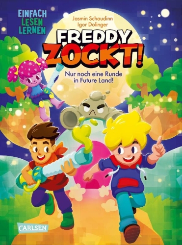 Buchcover und Innenansicht für das Buch: Freddy zockt!