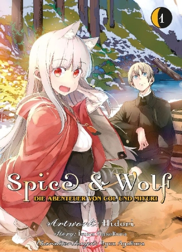 Buchcover und Innenansicht für das Buch: Spice & Wolf: Die Abenteuer von Col und Miyuri