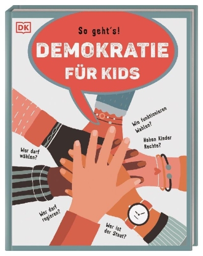 Buchcover und Innenansicht für das Buch: Demokratie für Kids