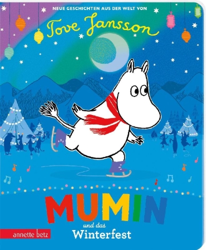 Buchcover und Innenansicht für das Buch: Mumin und das Winterfest