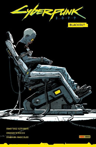 Buchcover und Innenansicht für das Buch: Cyberpunk 2077: Blackout