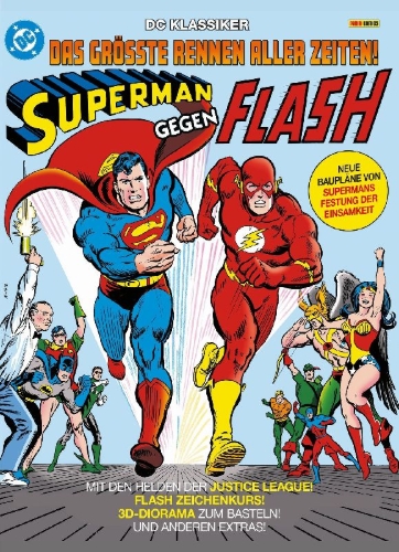 Buchcover und Innenansicht für das Buch: DC Klassiker: Superman gegen Flash
