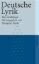 Buchcover und Innenansicht für das Buch: Deutsche Lyrik
