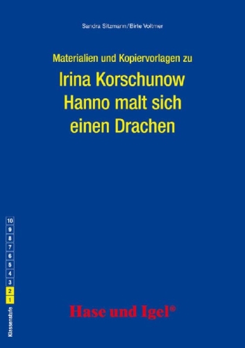 Buchcover und Innenansicht für das Buch: Hanno malt sich einen Drachen. Begleitmaterial