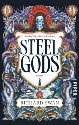 Buchcover und Innenansicht für das Buch: Steel Gods