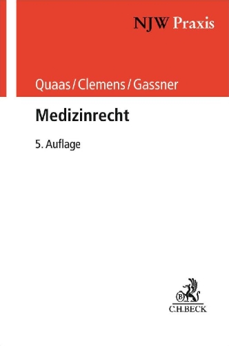 Buchcover und Innenansicht für das Buch: Medizinrecht
