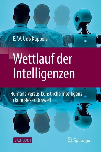 Buchcover und Innenansicht für das Buch: Wettlauf der Intelligenzen