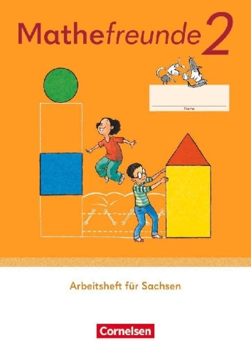 Buchcover und Innenansicht für das Buch: Mathefreunde 2. Schuljahr. Arbeitsheft