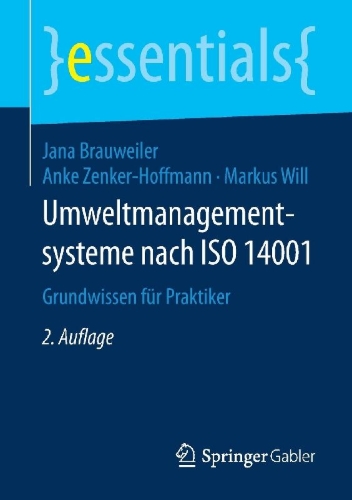 Buchcover und Innenansicht für das Buch: Umweltmanagementsysteme nach ISO 14001