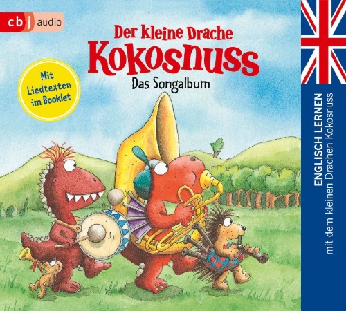 Buchcover und Innenansicht für das Buch: Der kleine Drache Kokosnuss - Das Songalbum