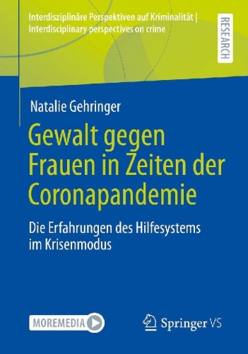 Buchcover und Innenansicht für das Buch: Gewalt gegen Frauen in Zeiten der Coronapandemie