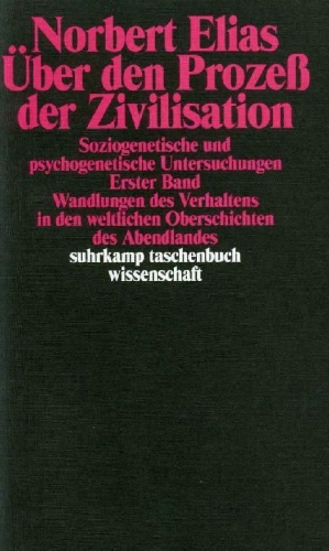 Buchcover und Innenansicht für das Buch: Über den Prozeß der Zivilisation Band 1. Soziogenetische und psychogenetische Untersuchungen