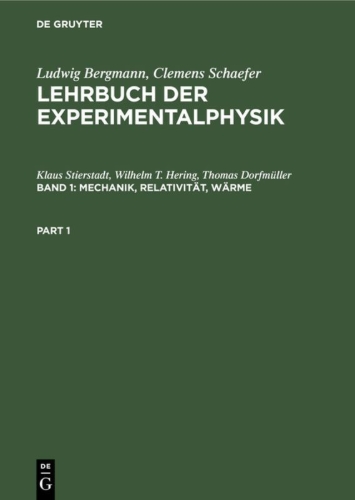 Buchcover und Innenansicht für das Buch: Mechanik, Relativität, Wärme